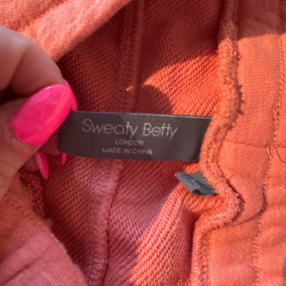 SWEATY BETTY essentials high rise sweat shorts in blush pink size XS - Picture 6 of 8